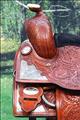 HSOS207ST-HILASON WESTERN HAND TOOLED LEATHER SHOW EQUITATION TRAIL PLEASURE HORSE SADDLEL