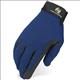 HE-HG102-HERITAGE PERFORMANCE HORSE RIDING GLOVE STRETCH SPANDURA LEATHER NAVY