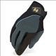 HE-HG253-HERITAGE COMPETITION HORSE RIDING GLOVE LYCRA NYLON LEATHER GREY/BLACK