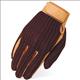 HE-HG275-HERITAGE CROCHET LEATHER HORSE RIDING EQUESTRIAN GLOVE BROWN/TAN