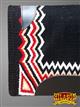 FEDP270-FUR-F270 HILASON WESTERN NEW ZEALAND WOOL FELT SADDLE BLANKET PAD BLACK RED WHITE