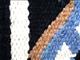 FEDP258-FUR-F258 HILASON WESTERN NEW ZEALAND WOOL FELT SADDLE BLANKET PAD BLACK WHITE BLUE