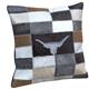 HSPL122-Hair On Patchwork Pillow Cover