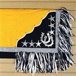 SB109-F HILASON WESTERN SHOW BARREL RACING RODEO SADDLE BLANKET PAD - YELLOW