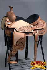 OS100-F HILASON WESTERN WADE RANCH COWBOY ROPING HORSE LEATHER SADDLE 15  16 