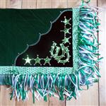 CSB108 HILASON WESTERN SHOW BARREL RACING RODEO SADDLE BLANKET PAD GREEN