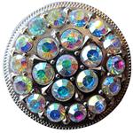 CRYSTAL RHINESTONE BLING BERRY CONCHO GLITTERING AB STONE NICKLE FINISH