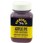 FIEBINGS 2 OZ. ACRYLIC DYE MEDIUM BROWN