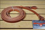 REGULAR OIL WESTERN HORSE LEATHER SPLIT REIN CHICAGO SCREW AT BIT ENDS BY CIRCLE