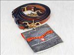 CIRCLE Y WESTERN LEATHER CONTEST HORSE REIN STAINLESS STEEL SNAP AT BIT ENDS