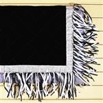 HILASON WESTERN SHOW BARREL RACING RODEO SADDLE BLANKET PAD BLACK