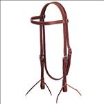 WEAVER LEATHER BROWN LATIGO LEATHER HORSE BROWBAND HEADSTALL