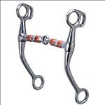 WEAVER LEATHER TOM THUMB SNAFFLE HORSE BIT 5 INCH ROLLER MOUTH STAINLESS STEEL
