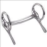 WEAVER LEATHER MINIATURE HALF CHEEK DRIVING HORSE BIT SS MULLEN MOUTH