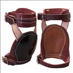 WEAVER LEATHER HORSE SKID BOOTS BURGUNDY LATIGO LEATHER PAIR HORSE SIZE