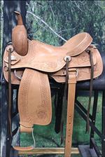 OS712-F HILASON WESTERN CUTTING CUTTER ROPING RANCH TRAIL COWBOY SADDLE 16 17