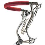 8-1/2 HILASON RUBBER COVERED CHAIN NOSEBAND HACKAMORE MECHANICAL CURB CHAIN