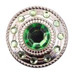 NICKLE FINISH CONCHOS WHEEL SHAPE WITH ROPE EDGE
