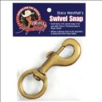 WL-3025 SOLID BRASS STACY WESTFALL 225 SWIVEL ROPE HALTER SNAP BY WEAVER LEATHER