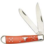 BRAHMA BULL TRAPPER KNIFE ORANGE BY AMERICAN BUFFALO KNIFE