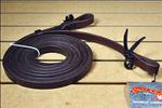 CIRCLE Y WALNUT WESTERN HORSE TACK LEATHER SPLIT REIN