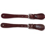 WALNUT CIRCLE Y SINGLE PLY LEATHER MEN SPUR STRAP