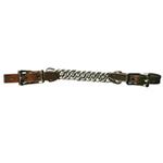 NEW CIRCLE Y CURB STRAP CHAIN 4 1/2 INCH FLAT CHAIN WALNUT