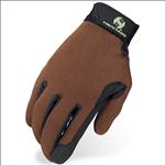 HERITAGE PERFORMANCE RIDING GLOVE - BROWN