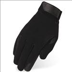 HERITAGE TACKIFIED PERFORMANCE RIDING GLOVES HORSE EQUESTRIANS BLACK