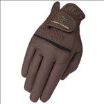 HERITAGE PREMIER SHOW RIDING GLOVES - CHOCOLATE