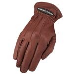 HERITAGE DEERSKIN TRAIL RIDING GLOVES CHOCOLATE