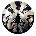 CROSS GUN BLACK CONCHO SADDLE HEADSTALL TACK BLING COWGIRL