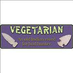 10.5 inch x 3.5 inch RIVERS EDGE HOME DECOR LARGE VEGETARIAN INDIAN SIGN