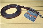 CIRCLE Y WALNUT LEATHER TACK HORSE SPLIT TRAIL REIN NICKLE TRIGGER SNAPS