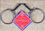 REINSMAN OFFSET DEE 3/8 in. TWISTED DOG BONE HORSE SNAFFLE BITS