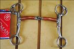 REINSMAN 6 INCH TOM THUMB 1/2 INCH SMOOTH COPPER HORSE SNAFFLE BIT