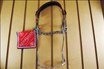 REINSMAN MECHANICAL HACKAMORE BIT FLAT LEATHER NOSE
