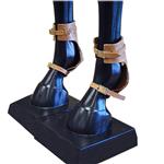 U-HILASON WESTERN HORSE TACK LEG PROTECTION LEATHER SKID BOOTS