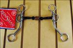 REINSMAN ALL AROUND 7/16in. 3 PIECE SWEET IRON HORSE SNAFFLE BIT COPPER ROLLER