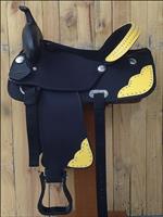 801YLF- HILASON WESTERN CORDURA TRAIL PLEASURE SADDLE 14  15  17 