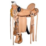 WD60 HILASON BIG KING SERIES WESTERN WADE RANCH ROPING COWBOY SADDLE 15 16 17 18