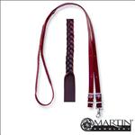 3/4  CLASSIC EQUINE HORSE LATIGO LEATHER ROPING REIN 5 PLAIT