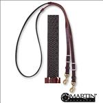 3/4  CLASSIC EQUINE BIOTHANE HORSE BARREL REINS WITH LATIGO LEATHER ENDS