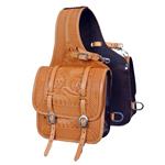 BH100A- HILASON WESTERN LEATHER COWBOY TRAIL RIDE HORSE SADDLE BAG