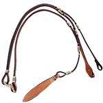 50  HILASON WESTERN RAWHIDE BRAIDED LEATHER SHOW ROMMEL ROMEL ROMAL REINS HORSE