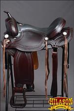 GS117F- HILASON GAITED WESTERN TRAIL PLEASURE ENDURANCE SADDLE 17  18 