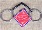 REINSMAN PRINT TRADITIONAL LOOSE RING SMOOTH SWEET IRON HORSE SNAFFLE BIT