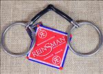 REINSMAN MEDIUM LOOSE RING 3/8 in. SMOOTH SWEET IRON HORSE SNAFFLE BIT