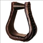 TUCKER WESTERN TACK ERGO BALANCE LEATHER LACED HORSE SADDLE STIRRUPS