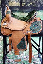 HILASON WESTERN BARREL RACING TRAIL PLEASURE SADDLE - Tan